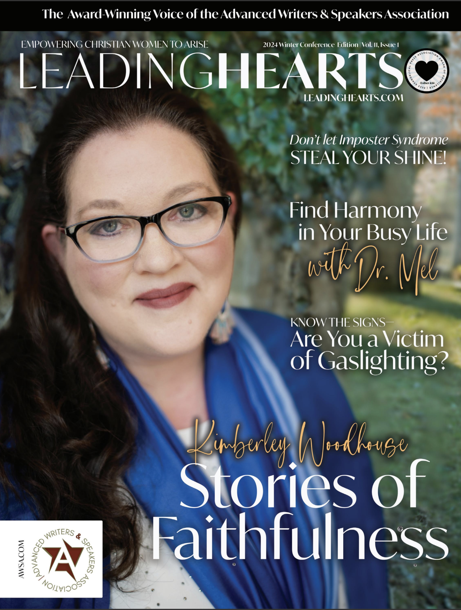 Read more about the article Leading Hearts Magazine: Winter 2024 – Stories of  HIS Faithfulness with Kimberley Woodhouse